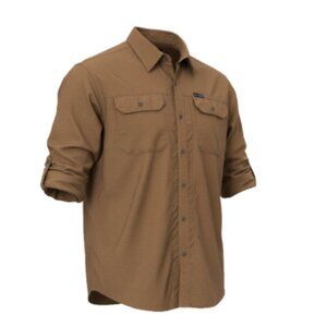 Wrangler ATG All Terrain Gear Regular Fit Long Sleeve Button Down Shirt XL Green